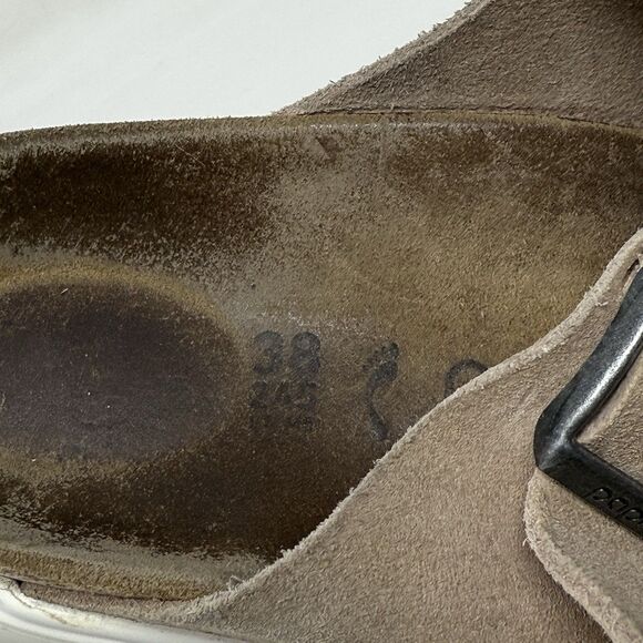 Birkenstock Papillio Arizona Sandals Womens 7 EU 38 Narrow Brown Platform Shoes - Picture 13 of 16